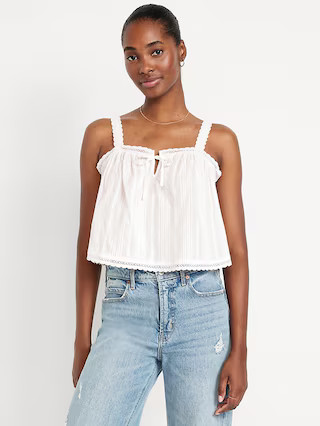 Sleeveless Textured-Dobby Top | Old Navy (US)