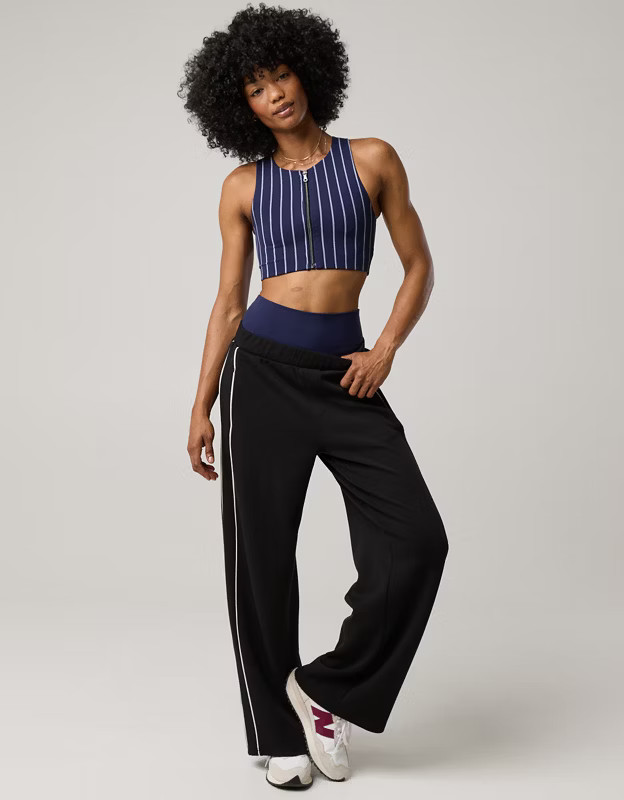 OFFLINE By Aerie Real Me XTRA Zipper Longline Sports Bra | Aerie