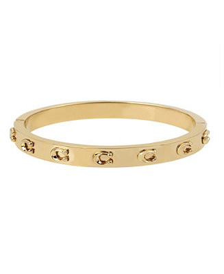 COACH Signature C Hinged Bangle Bracelet - Macy's | Macy's