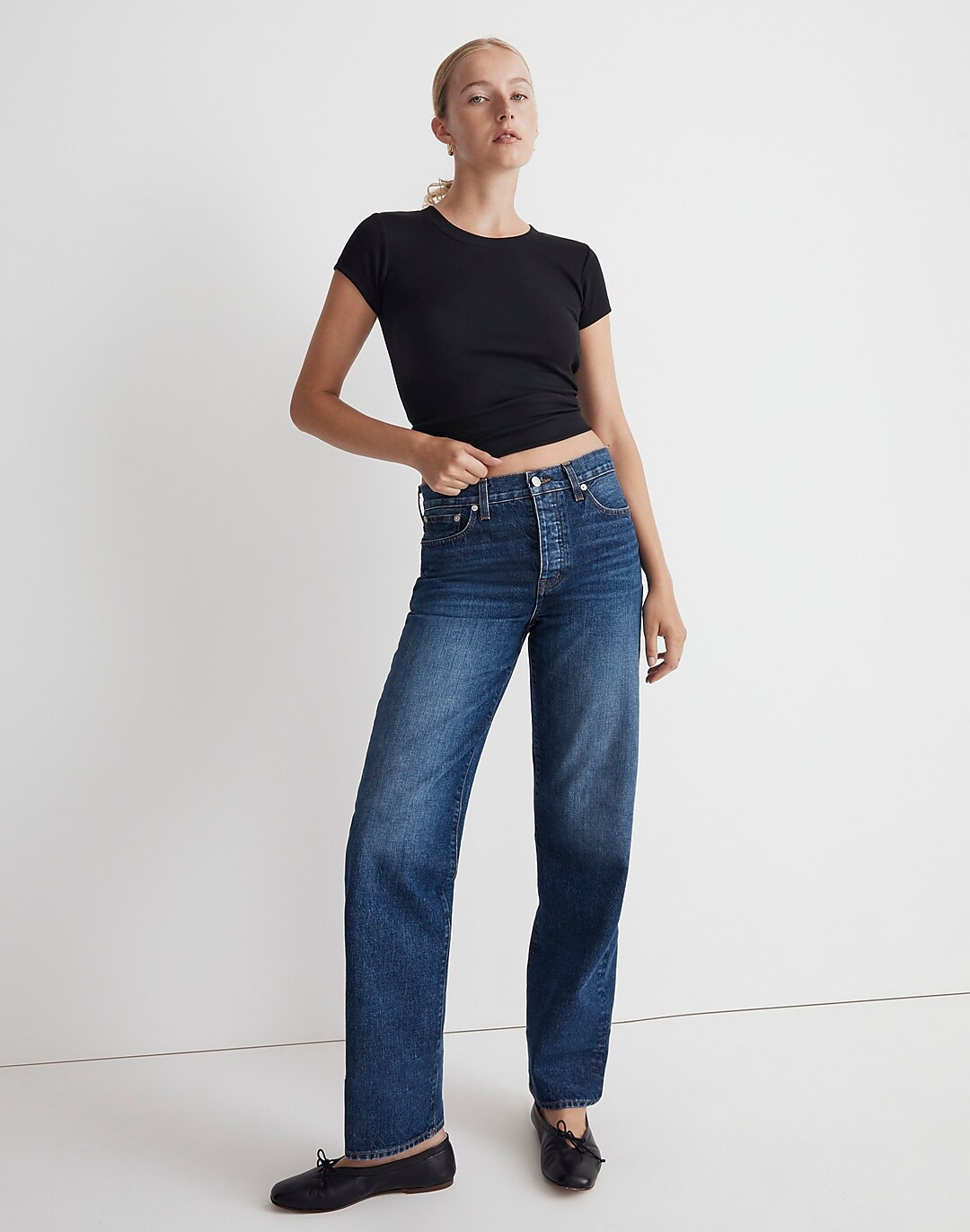 Low-Slung Straight Jeans | Madewell