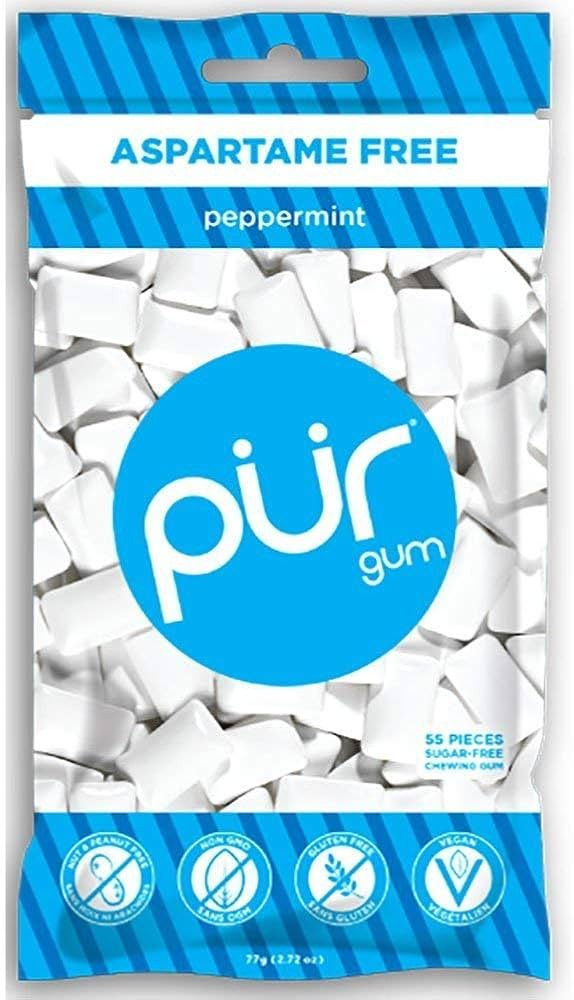 Pur Gum Peppermint, 2.72 Ounce , 3 Bags | Amazon (US)