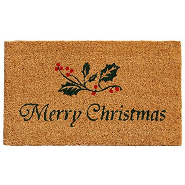 Calloway Mills Christmas Holly Outdoor Doormat, 17" x 29" - Walmart.com | Walmart (US)