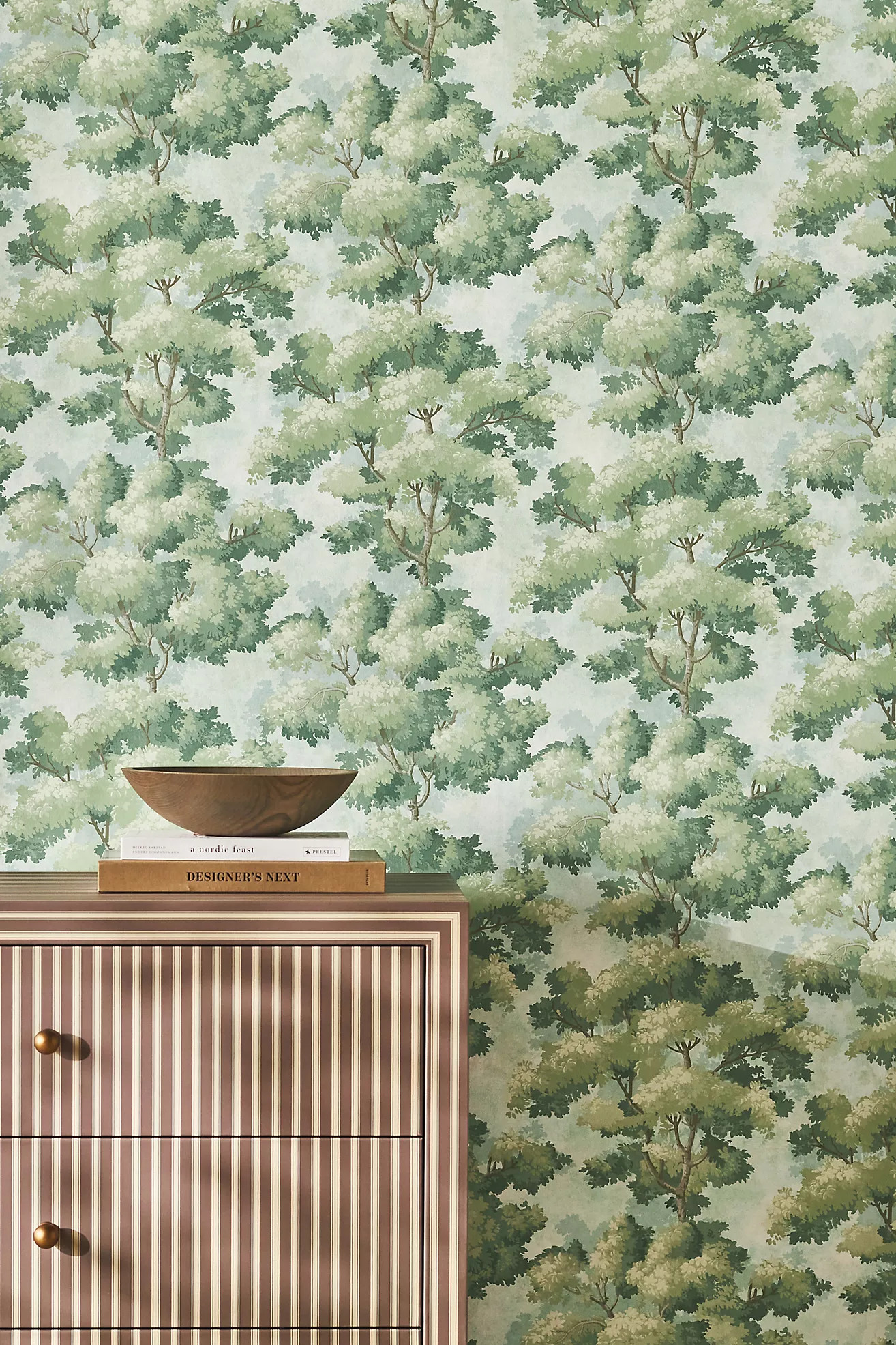 Green Scenic Tree Botanical Wallpaper | Anthropologie (US)