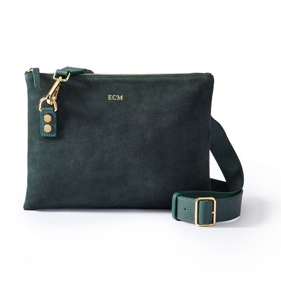 Essential Suede Zipper Crossbody | Mark and Graham