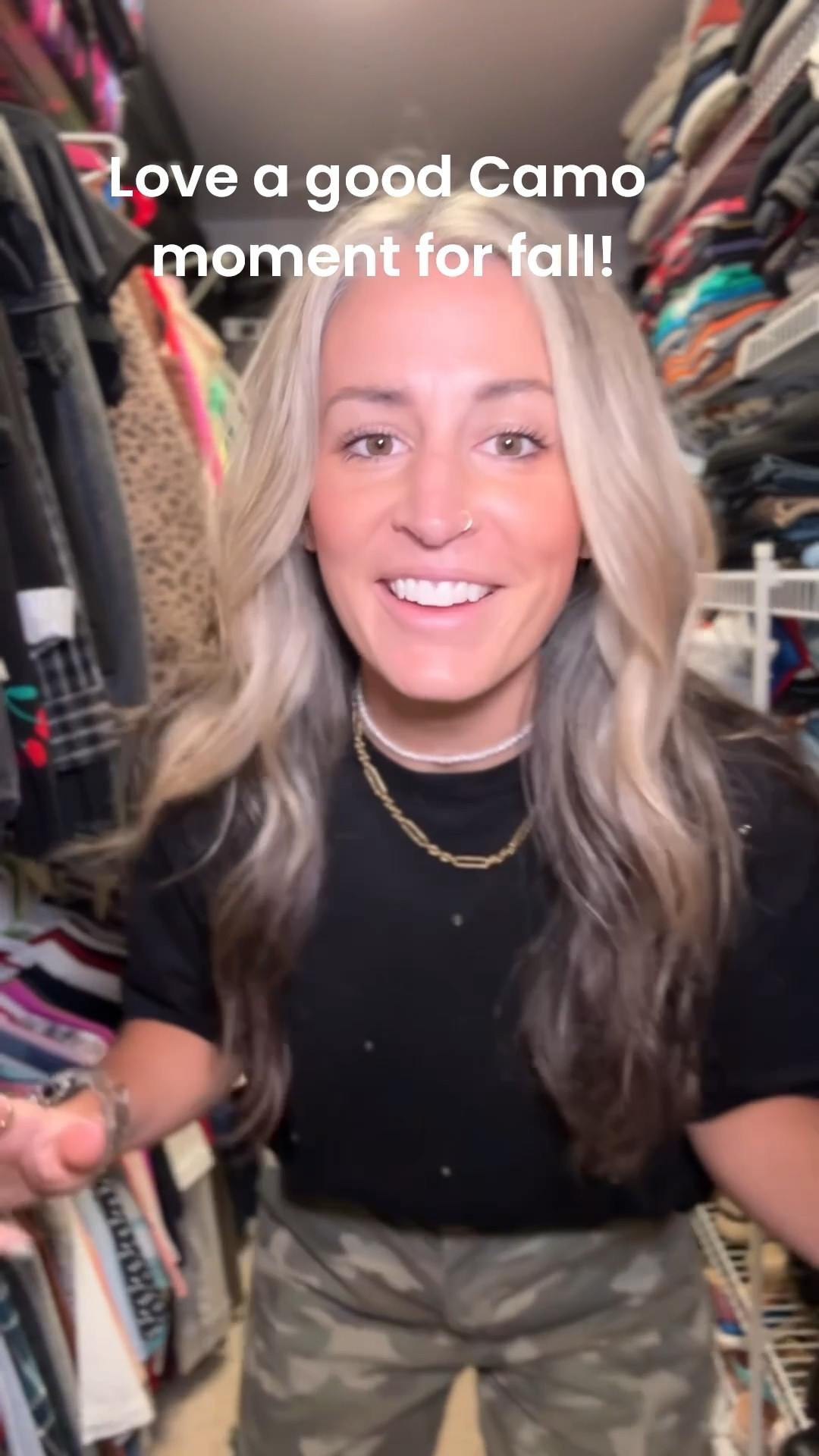 Camo pants in a size small, med black crop tee, and some high top silver converse!! 
Yesss please! 

#LTKFindsUnder100 #LTKShoeCrush