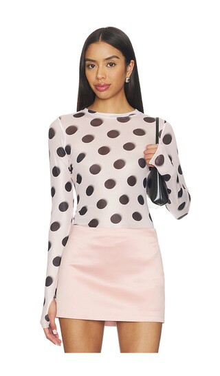 Kaylee Top in Rose Blur Dot | Revolve Clothing (Global)
