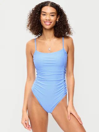 Ruched One-Piece Swimsuit | Old Navy (US)