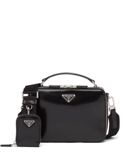 Brique brushed-leather crossbody bag | Farfetch (US)
