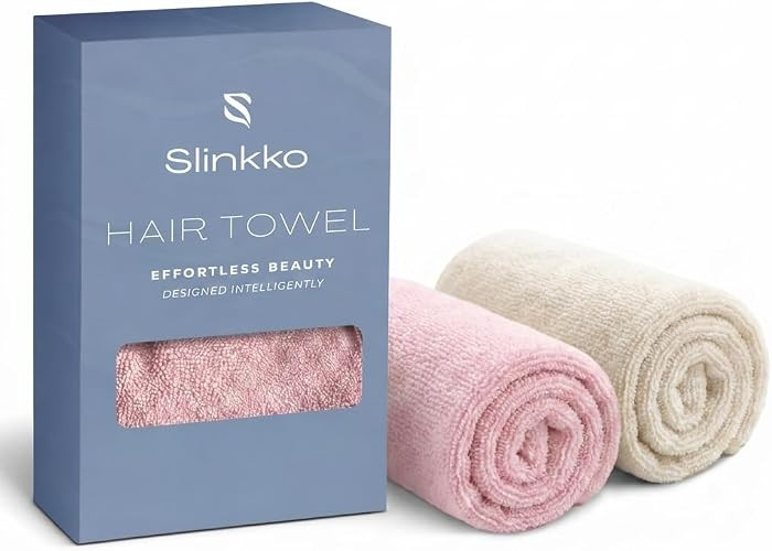 Microfiber Hair Towel Wrap for Women \u2013 Ultra Absorbent Quick Dry Turban | Button & Loop Desi... | Amazon (US)