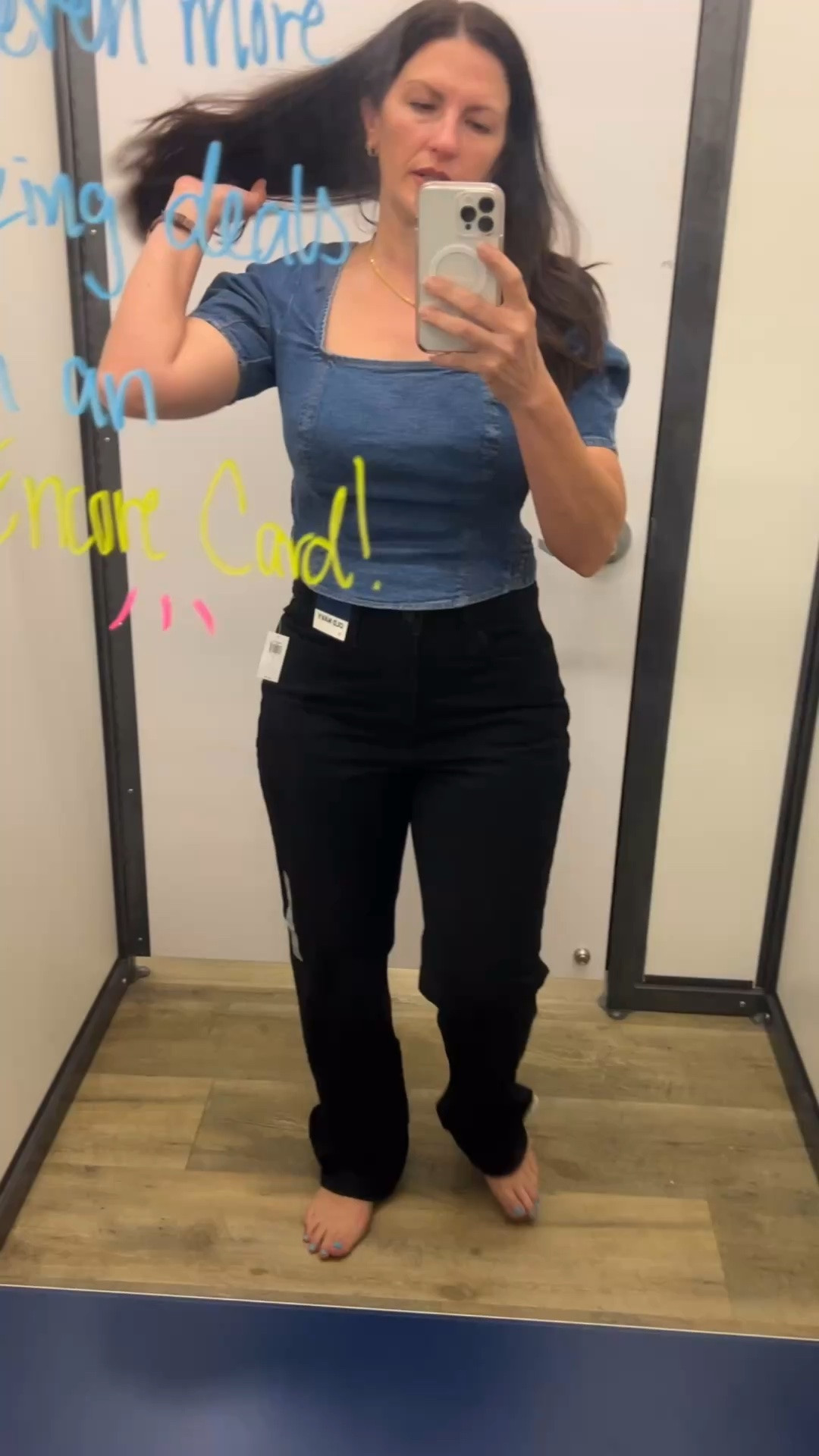 Sale 
Old Navy High Waisted Straight Leg
Black jeans

#LTKootd #LTKvlog #LTKMidsize