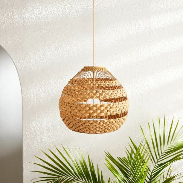Better Homes & Gardens Natural Battery-Operated Small Hive Pendant Light by Dave & Jenny Marrs | Walmart (US)