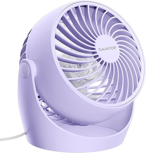 Gaiatop Desk Fan, 5-Inch Portable Electric Table Desktop Air Circulator Fans, Small but Powerful ... | Amazon (US)