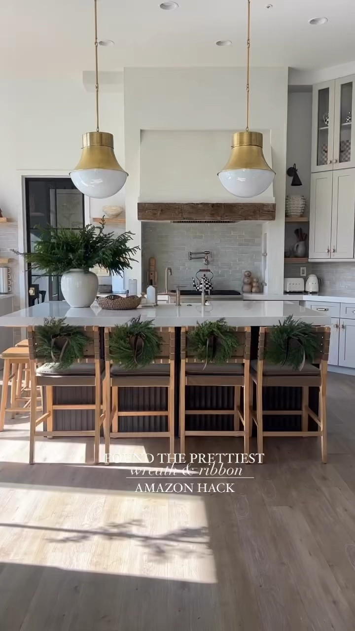 12” mixed wreath
Norfolk stems
Ceramic vase
Barstools
Pendant lights
Ribbons
Stems 
holiday arrangements 

#LTKHoliday #LTKFindsUnder50 #LTKFindsUnder100 #LTKSaleAlert #LTKHoliday #LTKCyberWeek
