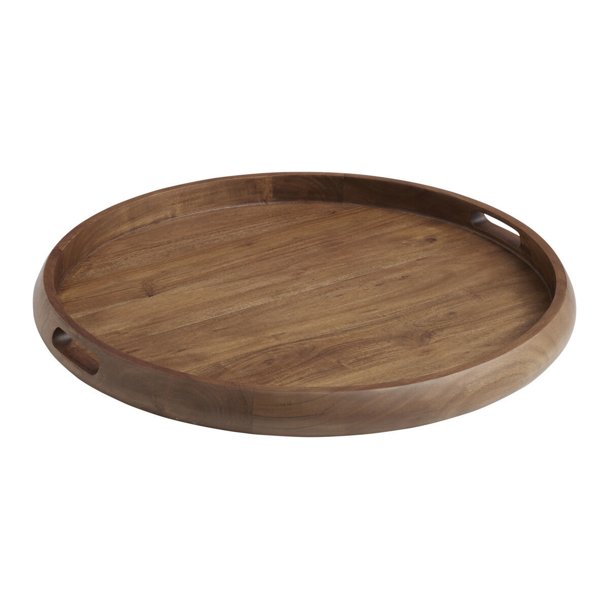 Colette Round Wood Ottoman Tray in Brown by World Market | World Market