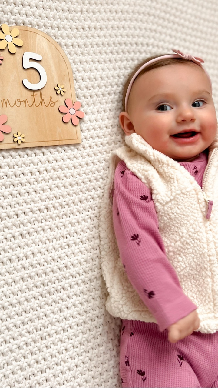 The most precious sound on earth. Baby giggles & smiles will ALWAYS be my favorite!

Loved this adorable set for our monthly milestone photos!

#LTKBaby #LTKmomlife #LTKootd