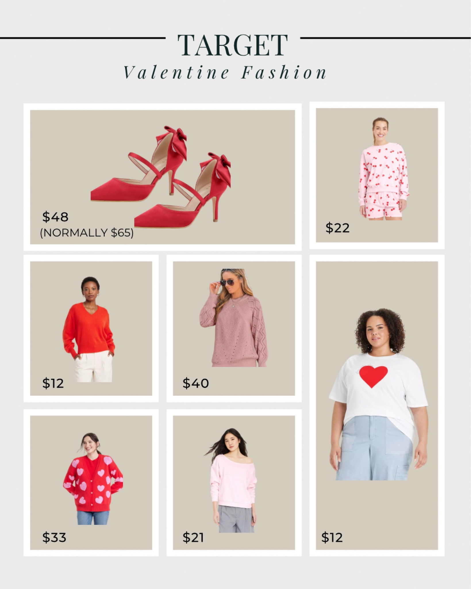 Favorite Valentine fashion from Target! 