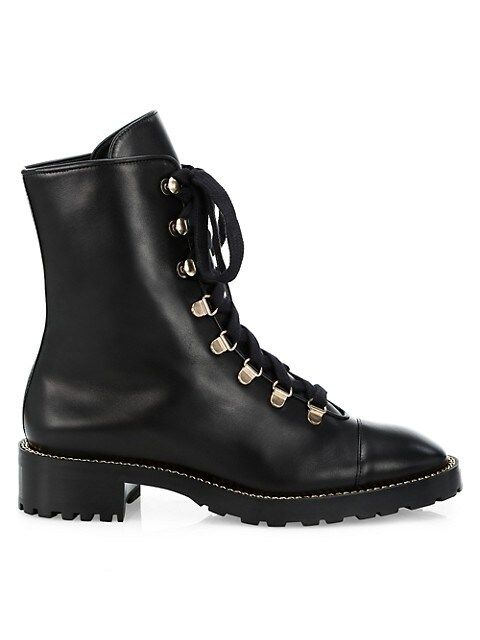 Kolbie Leather Combat Boots | Saks Fifth Avenue