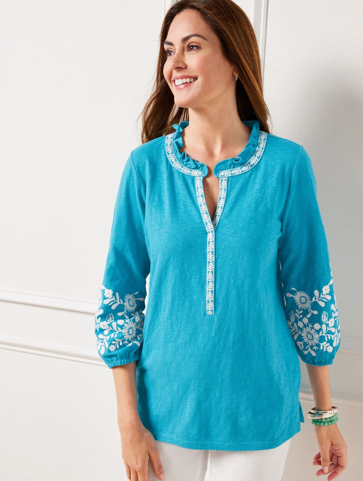 Embroidered Tunic | Talbots