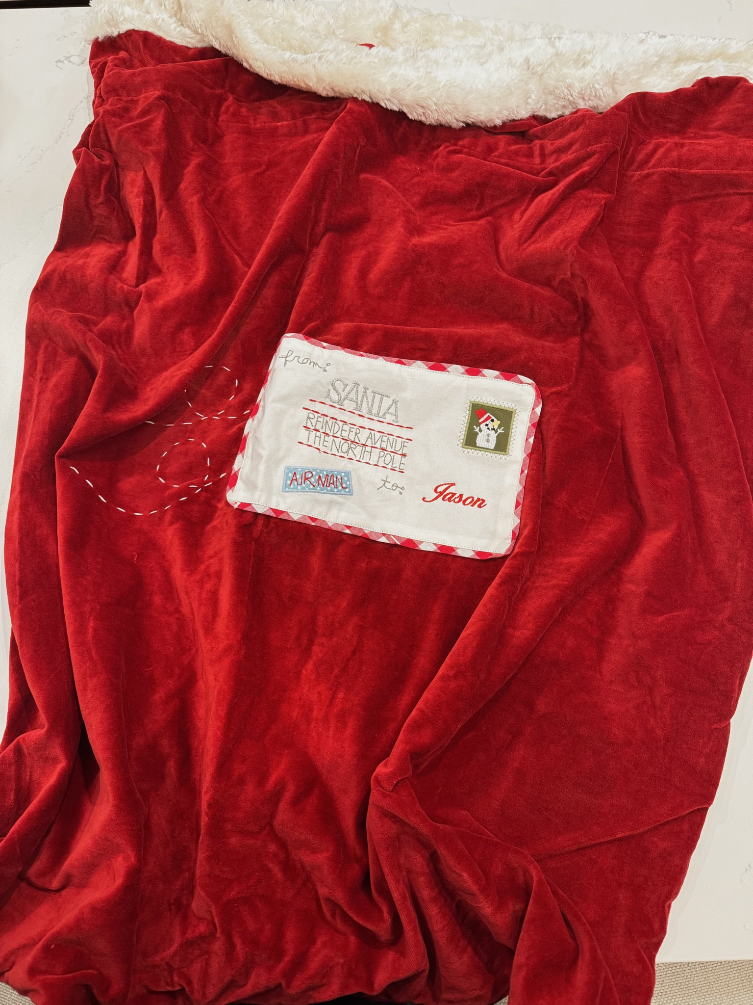 Kids Santa bag 🎁 Can’t wait to use this for JJ for years to come! 

#LTKKids #LTKBaby #LTKHoliday