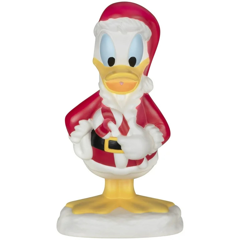 Lighted Blow Mold Décor Donald Duck as Santa Claus Disney 12.20 in x 9.72 in x 22.04 in 2.20 lb | Walmart (US)