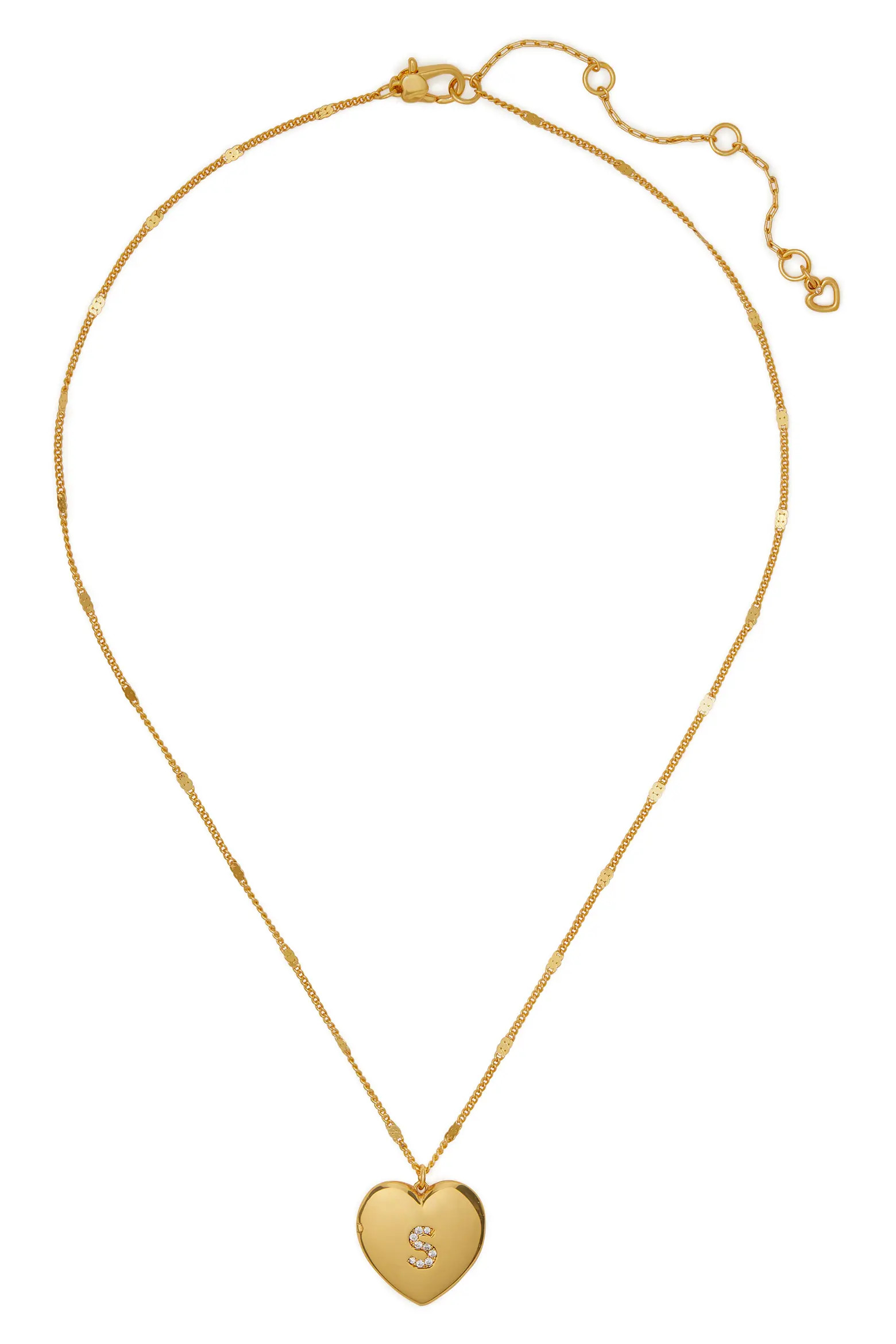 crystal initial heart locket necklace (Women) | Nordstrom | Nordstrom
