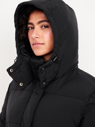 Water-Resistant Quilted Long Puffer Jacket | Old Navy (US)