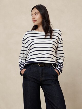 Relaxed Cotton T-Shirt | Banana Republic Factory