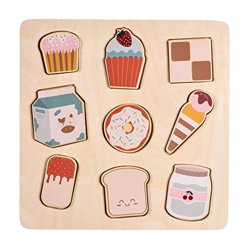 CHILDLIKE BEHAVIOR Wooden Puzzle - Toddler & Kids Wood Toy Puzzle - Educational Wooden Puzzle Set - Montessori Peg Board Toys Tool - Learning Non- Platic Puzzles Board for Toddlers Ages 1-3 | Amazon (US)