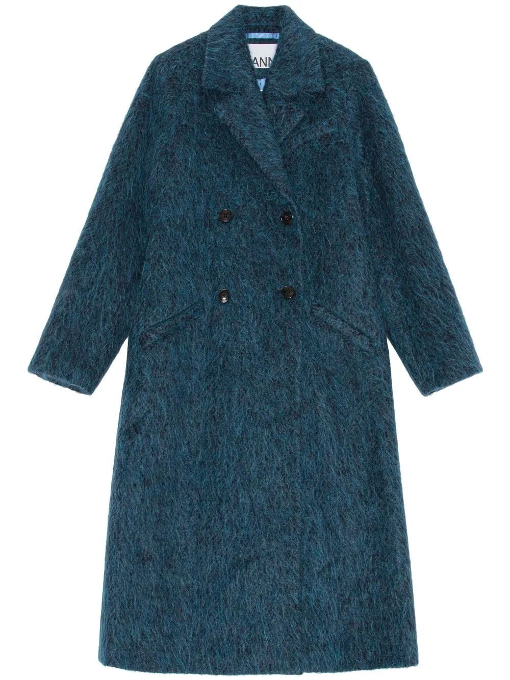 brushed double-breasted coat | Farfetch Global