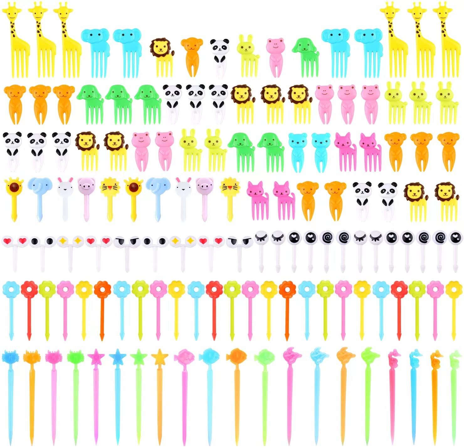 150PCS Animal Food Picks for Kids, Cute Kids Food Picks for Bento Box, Fun Toddler Food Picks for... | Amazon (US)