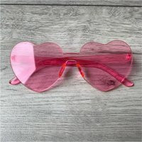 FestiSpecs Coloured Rimless Heart Rave Festival Sunglasses | Etsy (US)