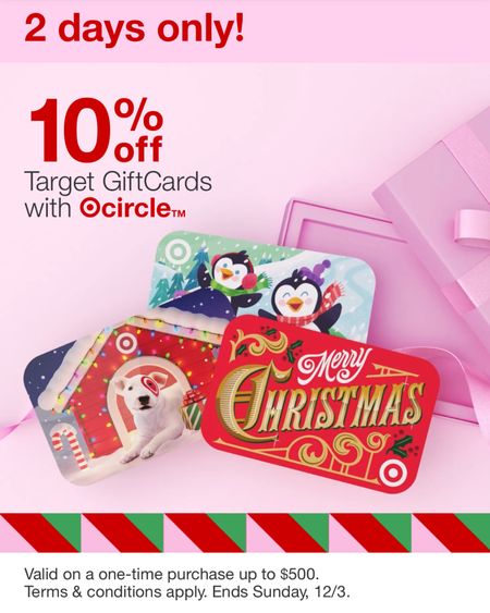10% Off Target Gift cards✨ perfect stocking stuffer! 

#LTKHoliday #LTKfamily #LTKGiftGuide