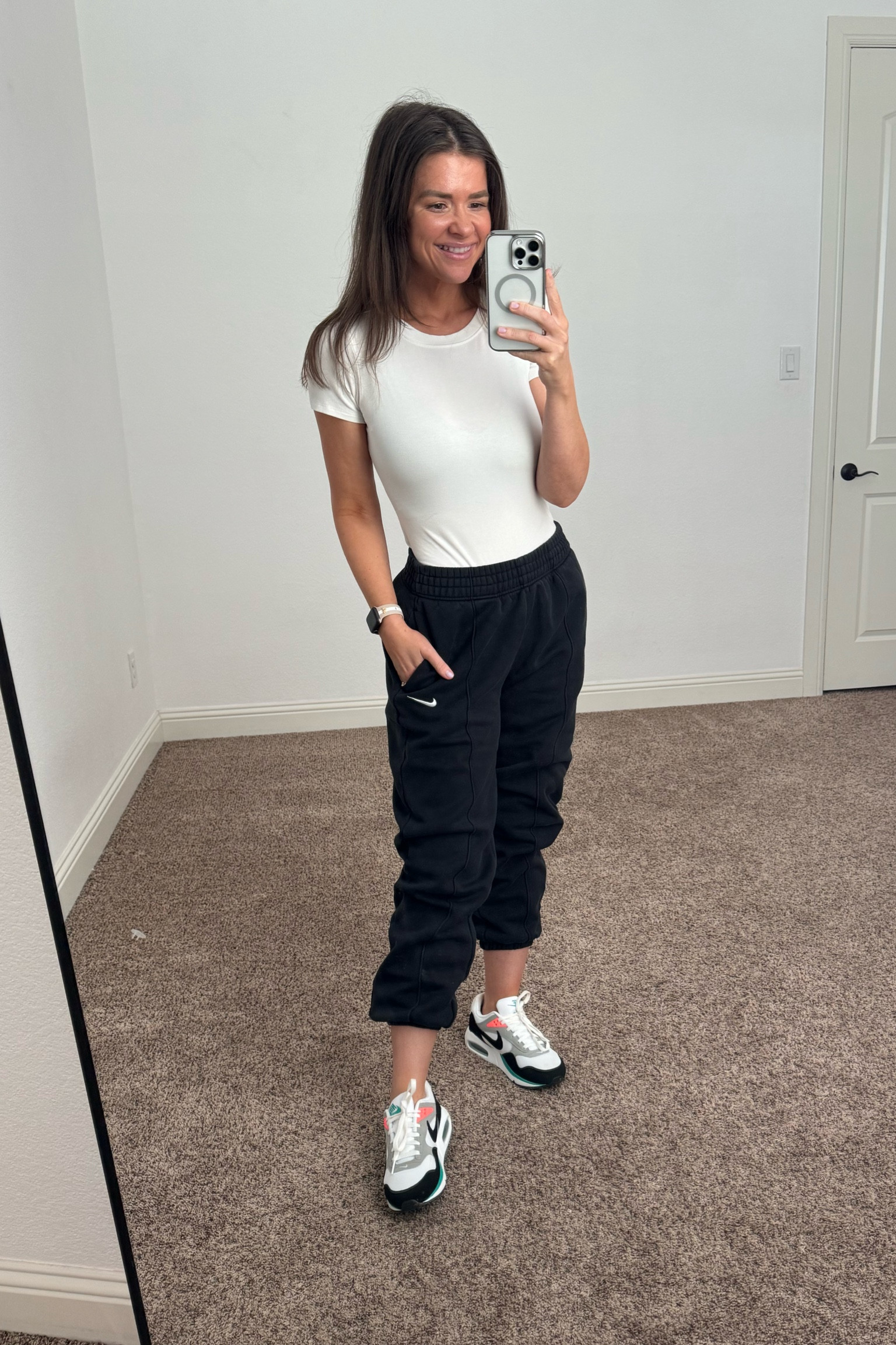 OOTD! Amazon bodysuit, Nike sweats, and Nike shoes!

#LTKfitness