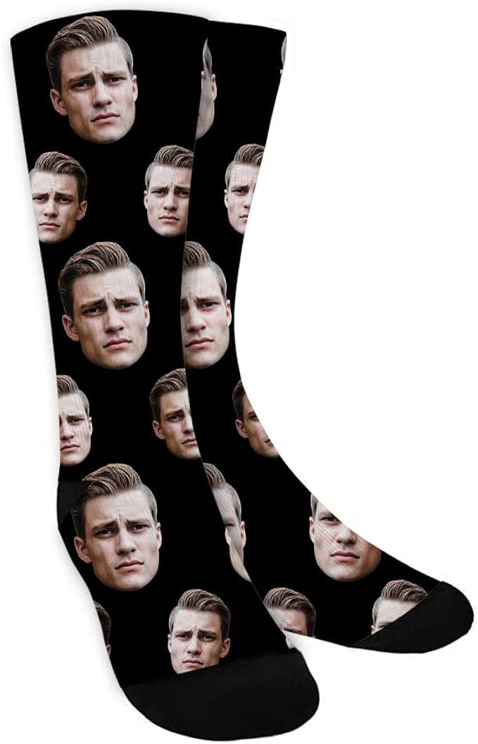 Custom Socks with Faces Personalized Face Socks with Text Customized Funny Socks for Men and Wome... | Amazon (US)