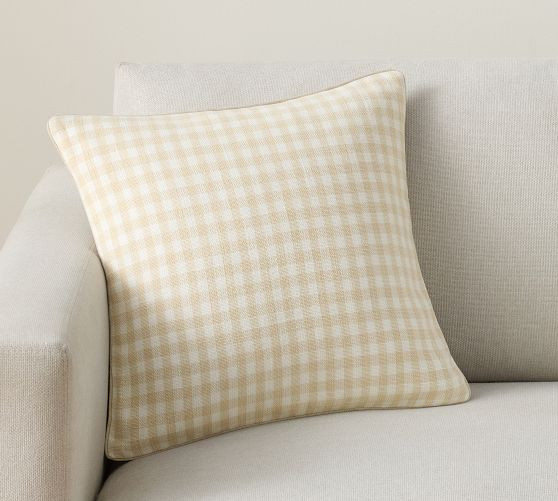 Blaine Check Pillow Cover, 18" | Pottery Barn (US)