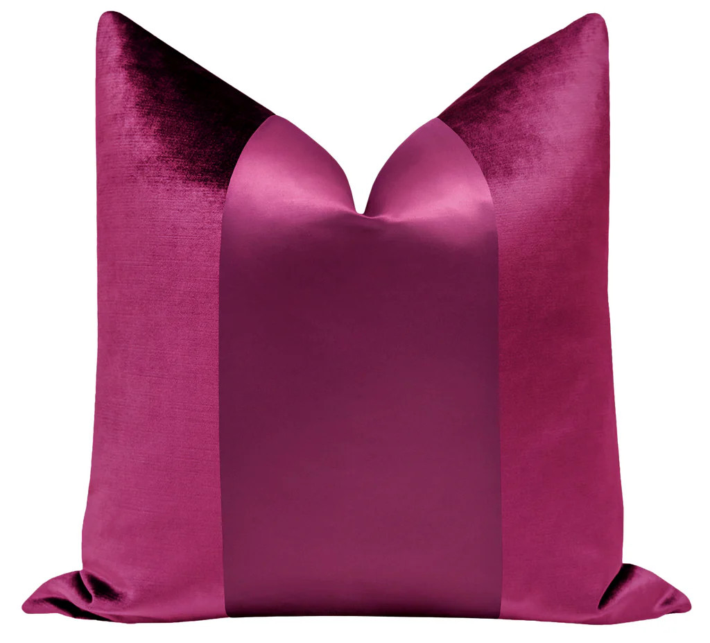 PANEL Monochromatic :: Faux Silk Velvet // Magenta | LITTLE DESIGN COMPANY