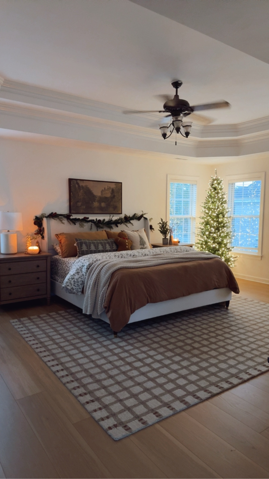 🎄Plus mandatory cat snuggles… obviously. ✨

You don’t have to go all out for your room to feel festive for the holidays. I found these super cute printed holiday sheets at Target last year and they’re still holding up. They brought them back this year in a few new patterns. The duvet cover is also from Target and it adds so much warmth to the room. I grabbed a couple of pillows I wasn’t using downstairs this year that I’ve had forever, and tossed a chunky blanket at the end for a cozy finish.

My strand of garland is a Walmart find I’ve used for years… if it ain’t broke don’t fix it. I shopped my house for a few leftover decor pieces to sprinkle on my nightstands, and I added a tree in the corner. I probably won’t decorate it because I truthfully love a bare tree. It feels simple and beautiful. And yes… she’s the viral Home Depot tree, just in the 7.5 slim version which is perfect for a bedroom.

There’s nothing better at the end of the day than coming upstairs and seeing this space, however simple it may be. It’s cozy, calm, and exactly right for me. I love the holidays and I love simple, no fuss decor 🎄

#holidaybedroom #targetfinds #homedepottree #simpledecor #affordablehome #neutraldecor

#LTKHome #LTKHoliday #LTKCyberWeek