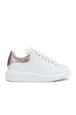 Alexander McQueen Oversized Sneakers in White & Stone | FWRD | FWRD 
