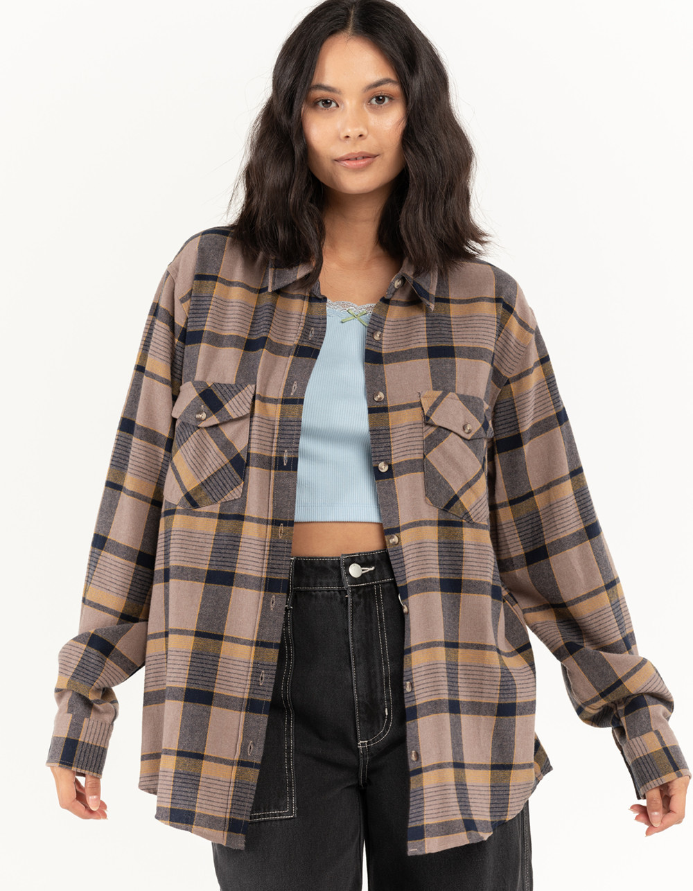 RSQ Womens Plaid Flannel | Tillys