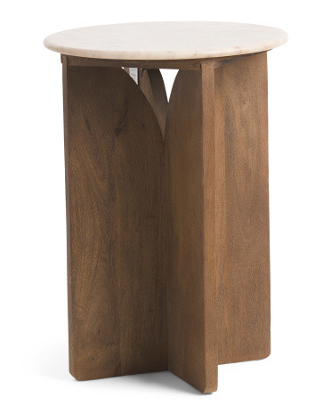 Side Table With Marble Top | TJ Maxx