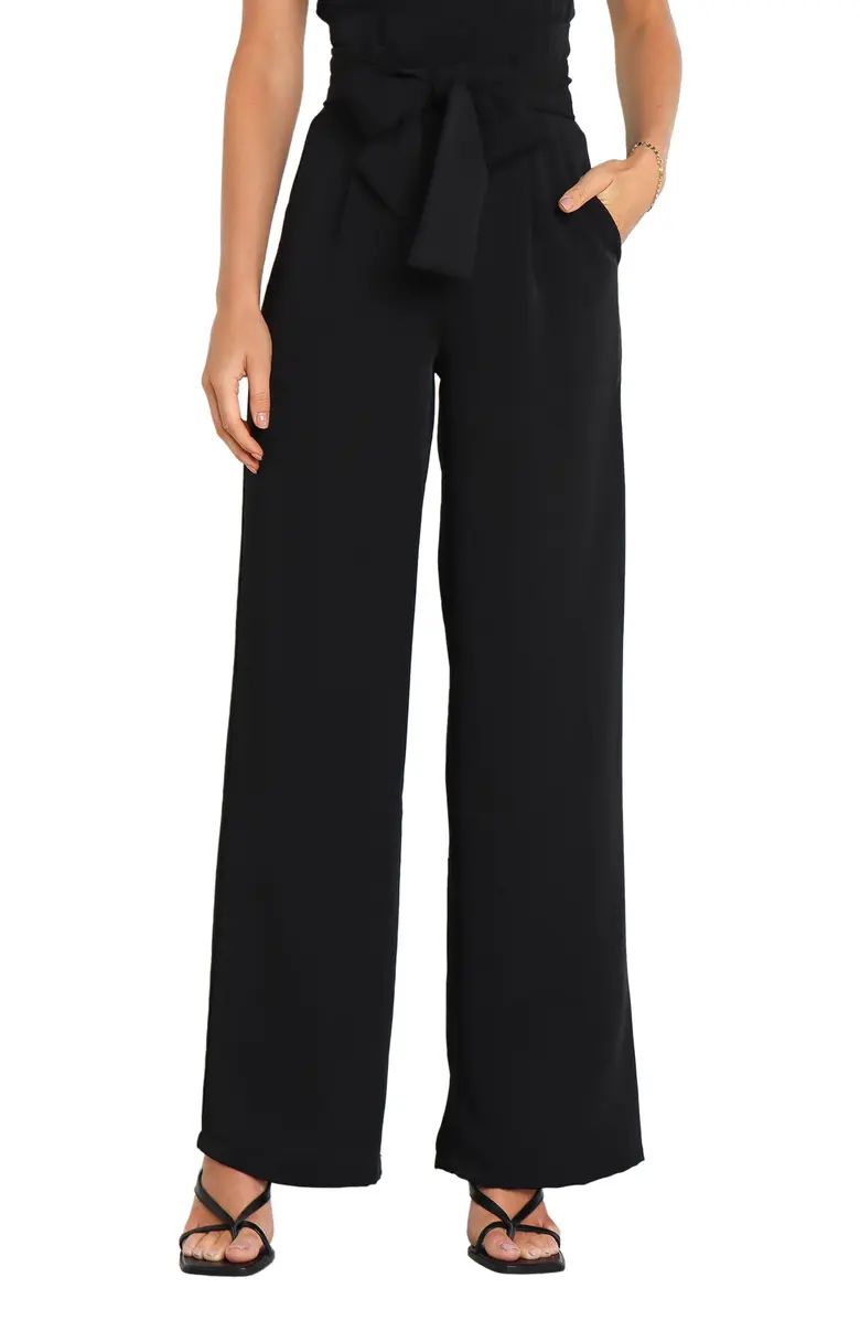 Kieran Tie Waist Wide Leg Pants | Nordstrom