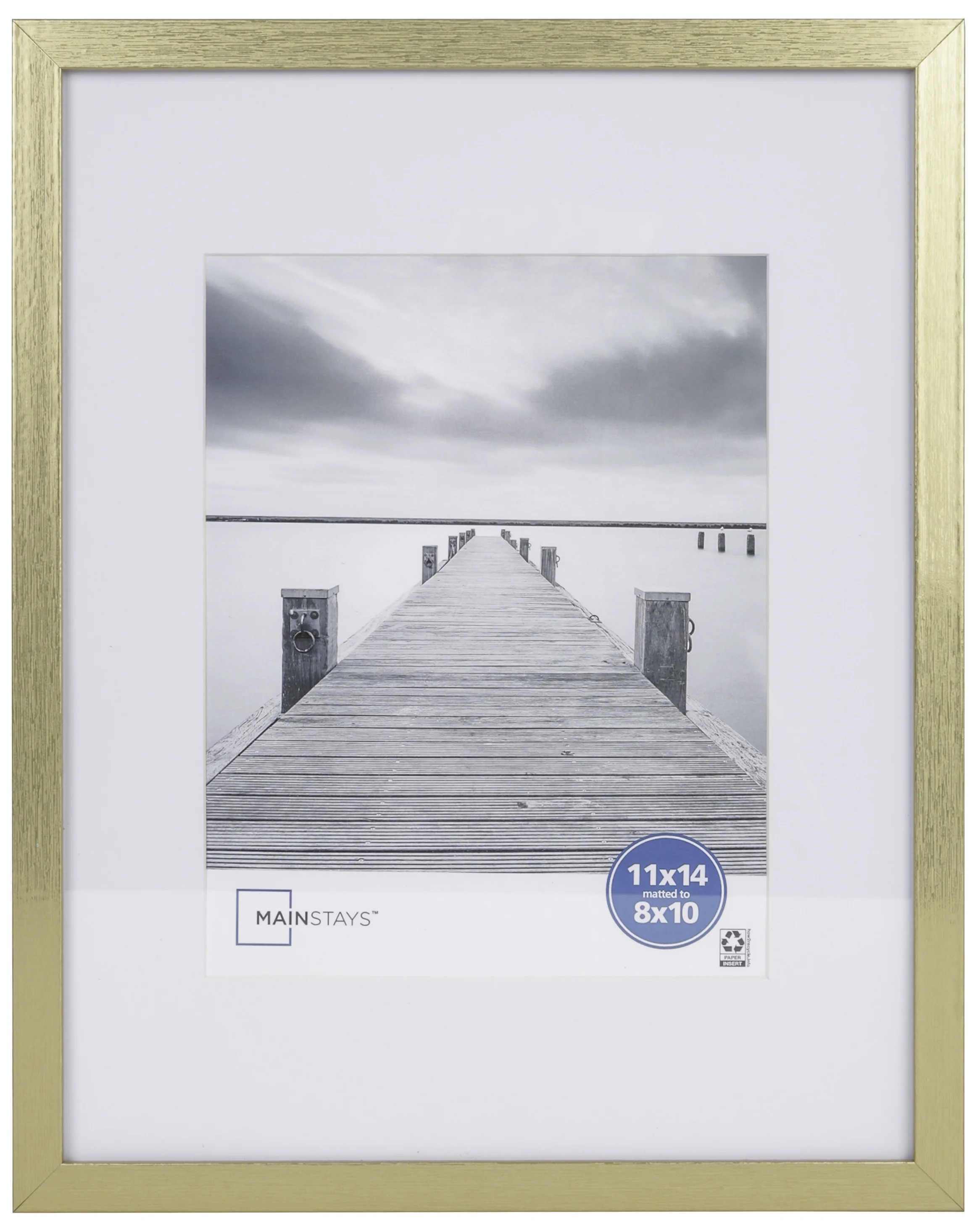Mainstays 11x14 Linear Gold Gallery Picture Frame | Walmart (US)