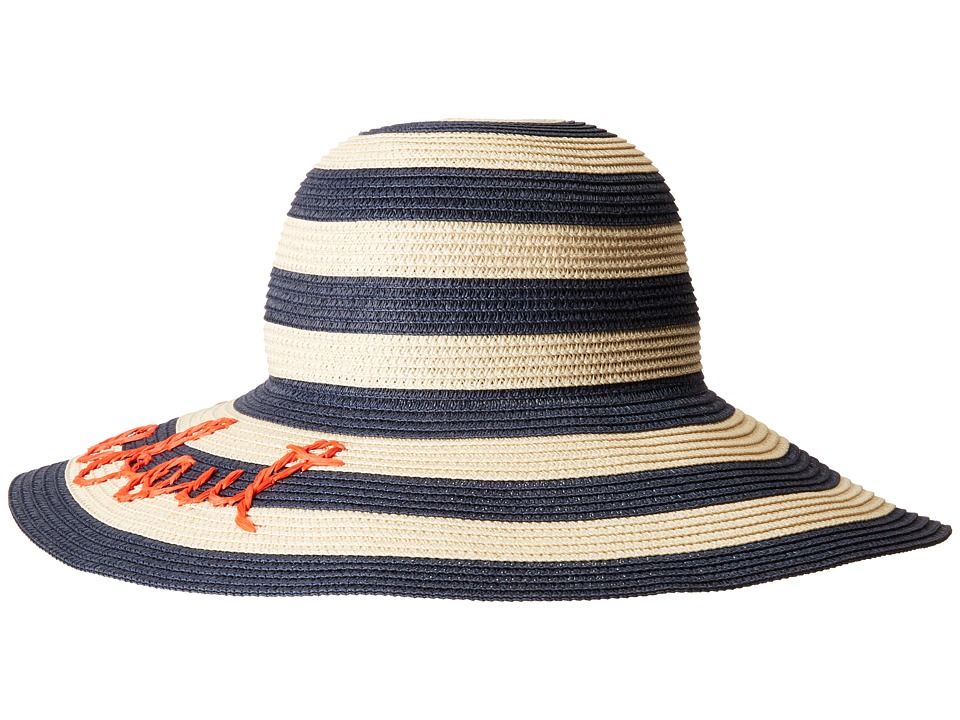 Kate Spade New York - Out and About Sunhat (Rich Navy/Natural) Caps | Zappos