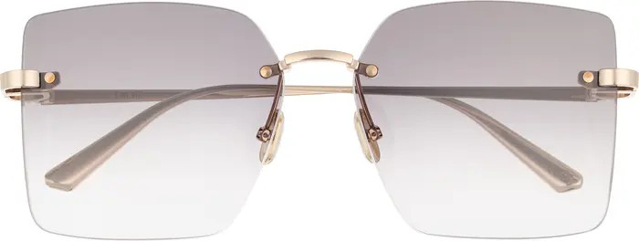 DIOR CDior S3U 58mm Frameless Square Sunglasses | Nordstrom | Nordstrom