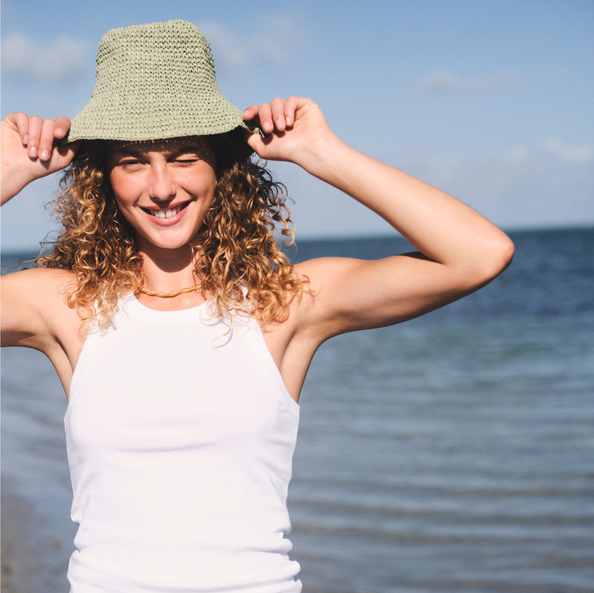 Perfect-fit high-neck tank top | J. Crew US