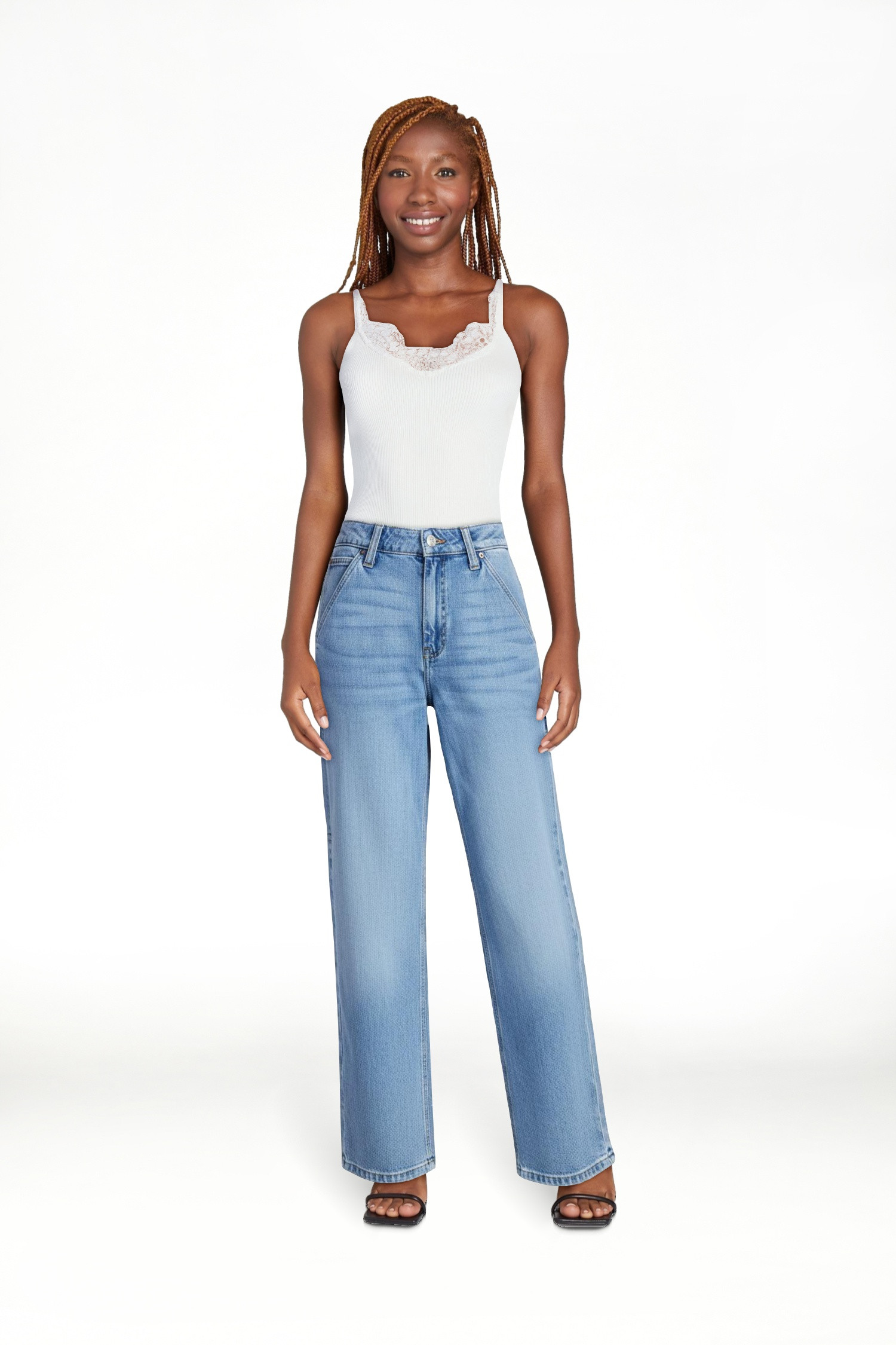 Scoop Women’s and Women’s Plus Relaxed Fit Jeans, 30'' Inseam, Sizes 0-26W | Walmart (US)