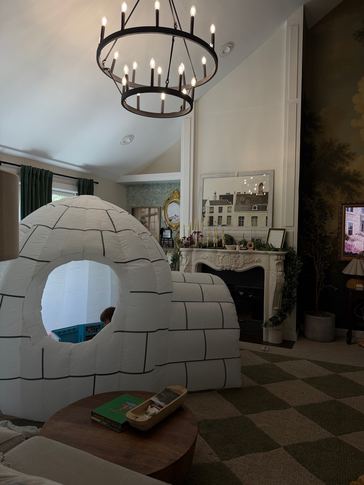 Inflatable igloo with LED lighting! Fun for indoor and winter!

#LTKmomlife