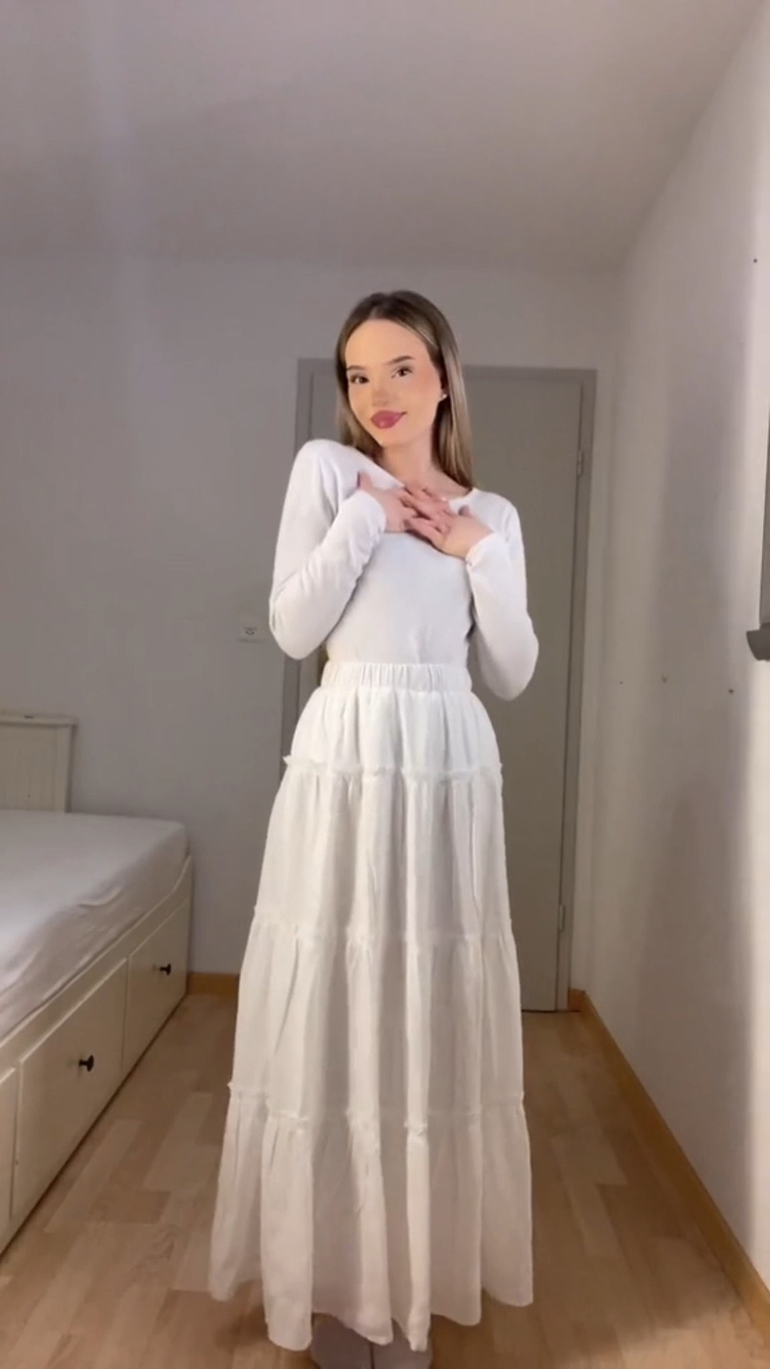 Baby Blue Sweater & White Maxi Skirt Outfit 🩵🤍
baby blue sweater, light blue sweater, blue knit top, white maxi skirt, tiered maxi skirt, modest outfit, modest fashion, feminine outfit, elegant outfit, classy outfit, soft girl aesthetic, clean girl outfit, spring outfit, summer outfit, pastel outfit, blue and white outfit, church outfit, Sunday outfit, brunch outfit, vacation outfit, European summer, cottagecore outfit, romantic outfit, timeless fashion, capsule wardrobe, feminine clothing, chic outfit, blue heels, pastel blue, white skirt outfit, flowy skirt, modest summer style, minimal style, classic fashion, everyday elegance, Christian fashion, graceful style, outfit inspiration, modest style, aesthetic outfit