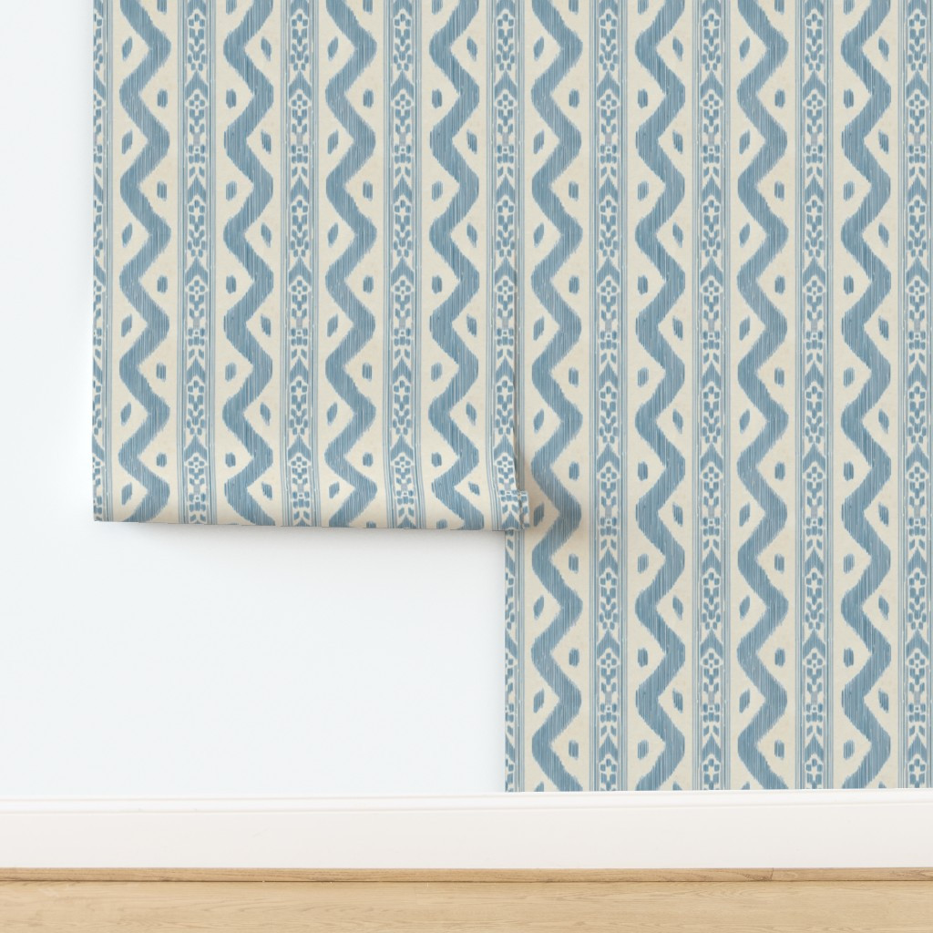 Mariah Ikat Nimbus Wallpaper | Spoonflower | Spoonflower