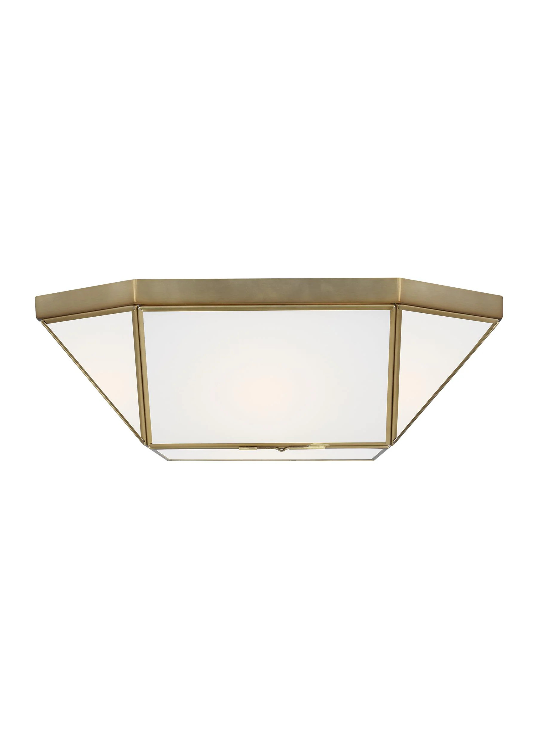 Generation Lighting Morrison 2 -Light 15.5-in Satin Brass Flush Mount Light | 7579452-848 | Lowe's